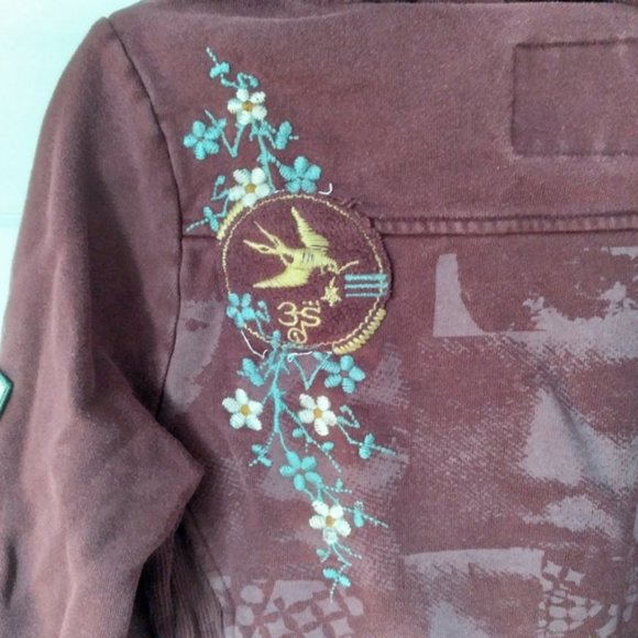 Zara Basic Womens Sheer Navy Long Sleeved Blouse Size Small - Picture 6 of 11